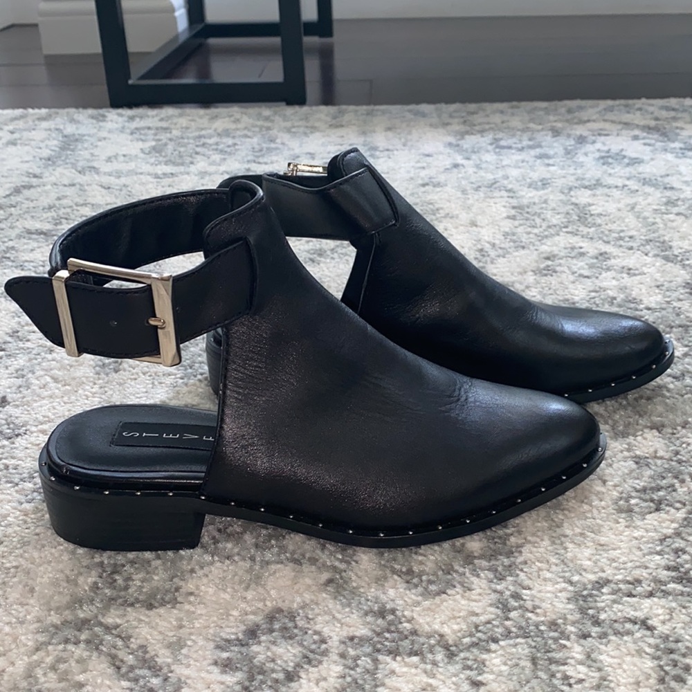 Steven By Steve Madden Black Booties Size 6 - image 1